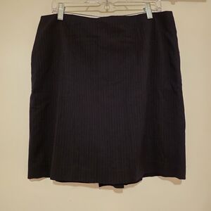 Banana Republic Factory Dark Pinstripe Pencil Skirt